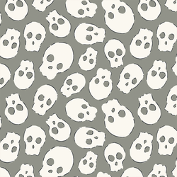 Skulls in Smoky Sage Green