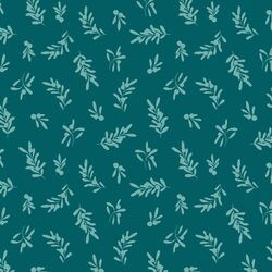 Tonal Sprigs in Teal
