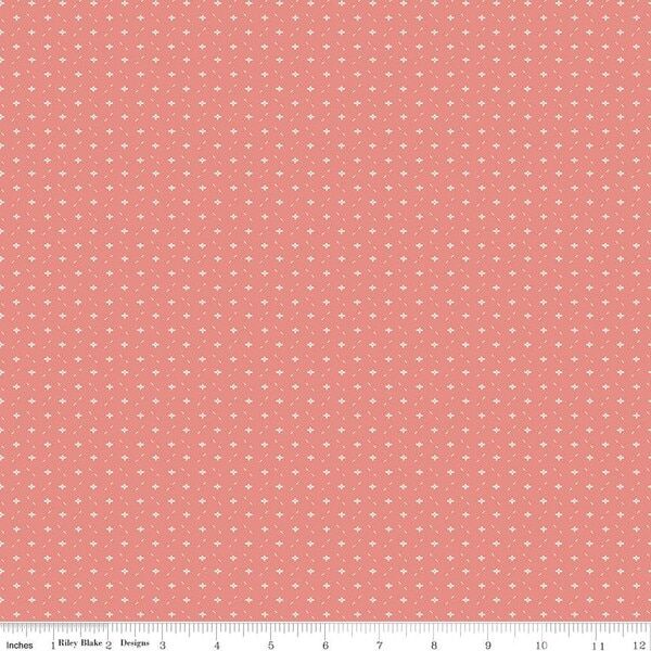 Ditsy in Coral