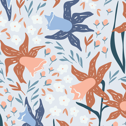 Large Garden Song in Whisper Blue