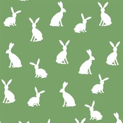 Cottontail Silhouette in Pistachio
