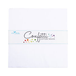 Confetti Cotton 10" Square Pack in Bright White