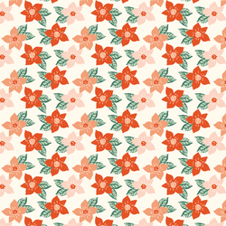 Little Pretty Poinsettias in Eggnog