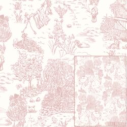 Joyful Farm Toile in Rose Pink