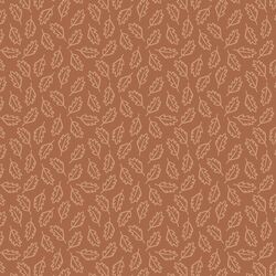 Leaves in Light Mahogany on Cinnamon