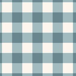 Large Gingham in Winter Blue
