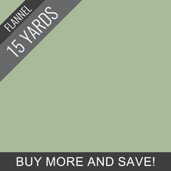 Flannel Solid in Fresh Sage - 15 Yard Bolt