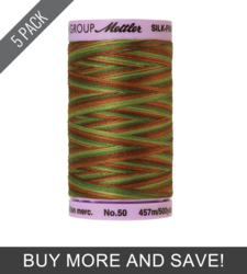 Forest Land (9085-9822) - Silk Finish Cotton Multi 50wt - 500 Yards (5 Pack)