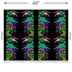 Fern Curl Border in Black