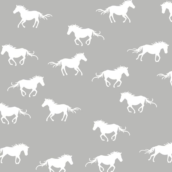 Horse Silhouette in Pebble