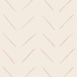 Large Chevron in Ballet Pink on Egret