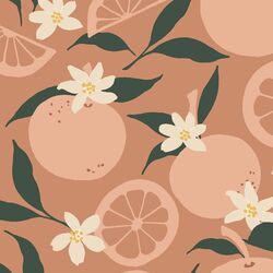 Large Orange Blossom in Dusty Coral