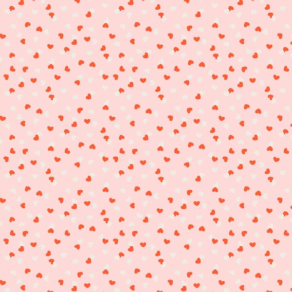 Little Confetti Hearts in Coconut Ice Pink