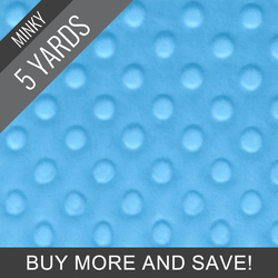 Minky Dimple Dot in Sky - 5 Yard Quick Cut