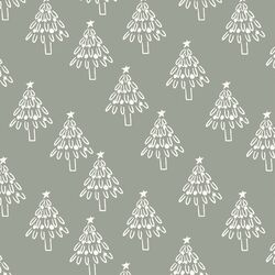 Trees in Frosty Forest