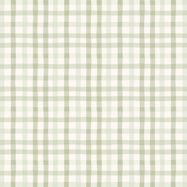 Gingham in Sage