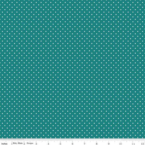 Swiss Dot in Teal