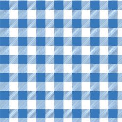 Medium Buffalo Plaid in Cerulean