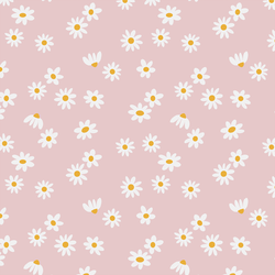 Retro Daisies in Blush