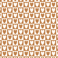 Valentine Checkerboard in Golden