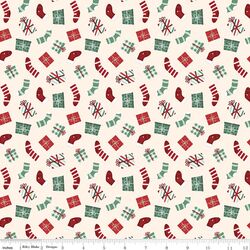 Stockings and Gifts in Cream