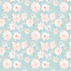 Little May Flowers in Glacier Blue