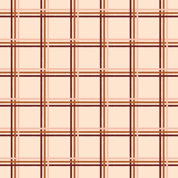Sketched Plaid in Brown Sugar