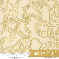 Shadow Grove in Cream Metallic