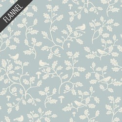 Woodland Oak Flannel in Blue