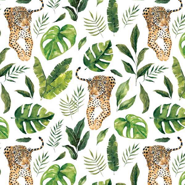 Jungle Jaguar in White