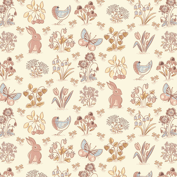 Spring Millefleurs in Ivory