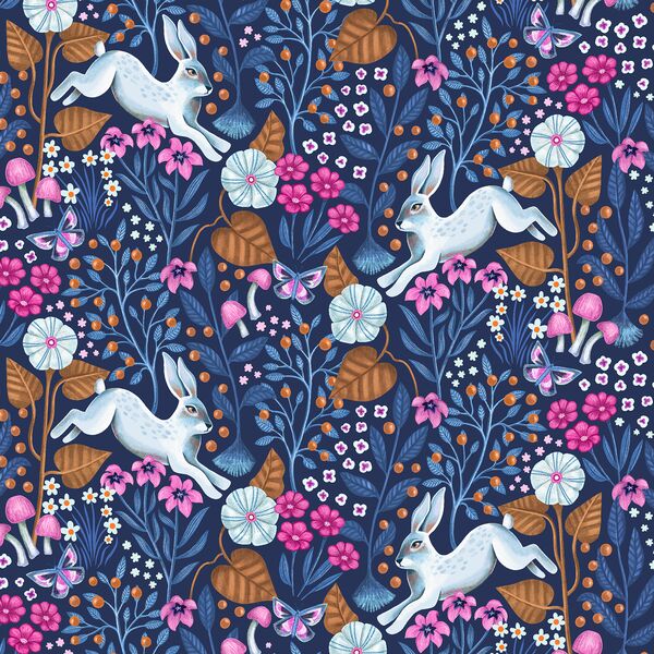 Leaping Rabbits in Twilight