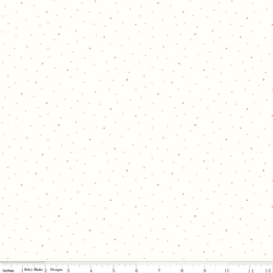 Dapple Dot in Peony on White