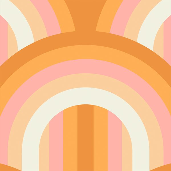 Large Retro Arches in Glow