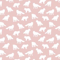 Little Fox Silhouette in Blush