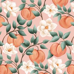 Peach Blooms in Camelia