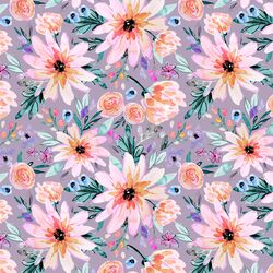Blaire Floral in Plum