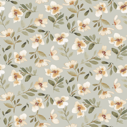 Golden Specter Floral in Light Sage