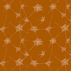 Spiderwebs in Burnt Orange