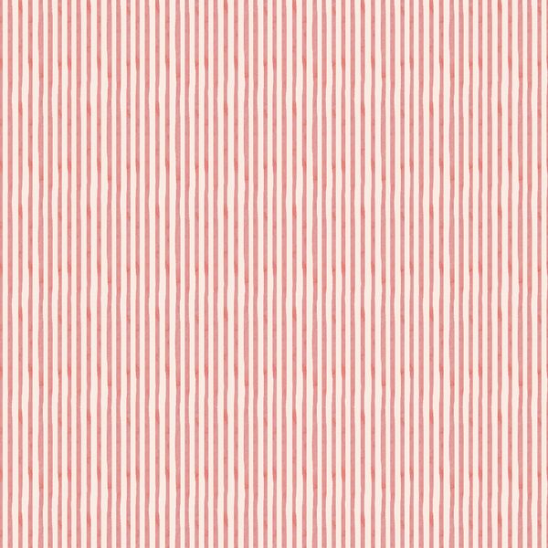 Little Pinstripe in Red on Alabaster