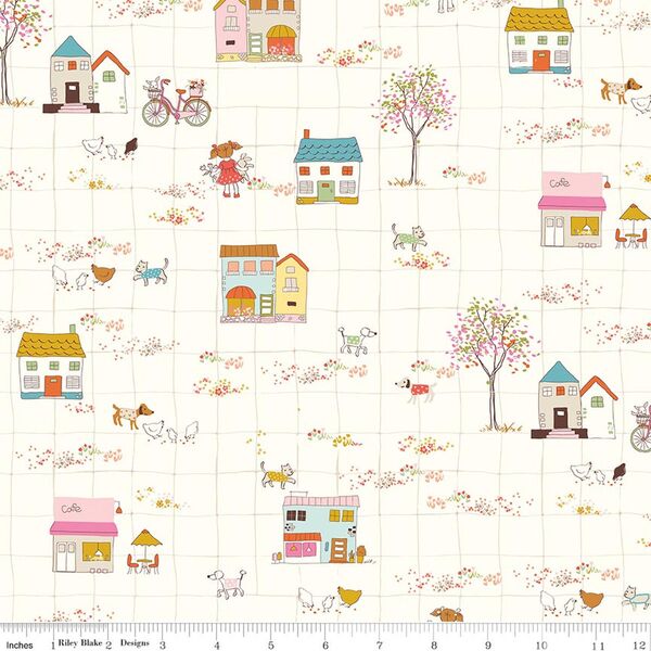 Little Town in Cream