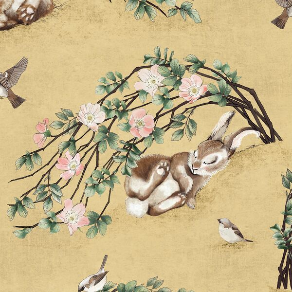Large Briar Bunny in Yellow Ochre