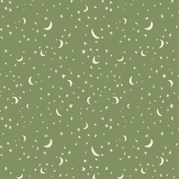 Celestial Stars in Green