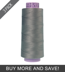Titan Gray (9150-0413) - Silk Finish Cotton 50wt - 2000 Yards (3 Pack)