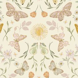Garden Damask in Buttercup