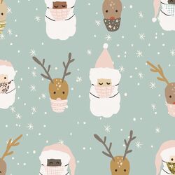 Deer Santa in Multi