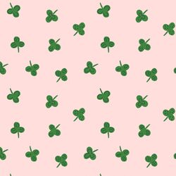 Scattered Clover in Powder Pink