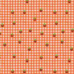 Pumpkin Gingham in Orange