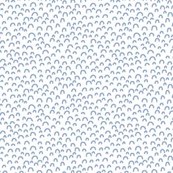 Doodle in Cornflower on White