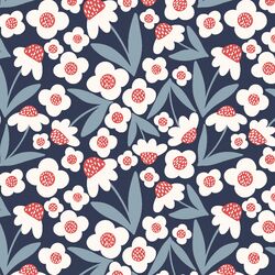 All American Summer Blooms in Ink Blue